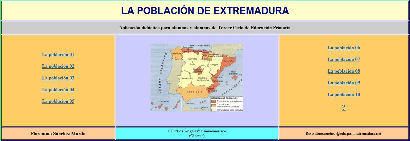 La población de Extremadura | Recurso educativo 34617