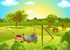 Puzzle Nivel 2: Escena Rural | Recurso educativo 35256