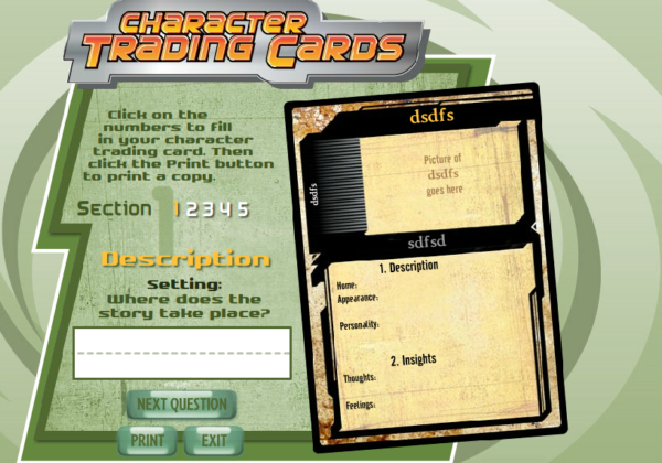 Character trading cards | Recurso educativo 41720