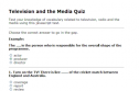 Television and the media quiz | Recurso educativo 61316