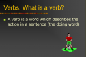 What is a verb? | Recurso educativo 14143
