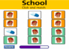 School objects (memory game) | Recurso educativo 21532