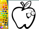 ¡A Colorear Frutas!: Manzana | Recurso educativo 28596