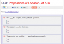 Quiz: Prepositions of location "at" and "in" | Recurso educativo 66904