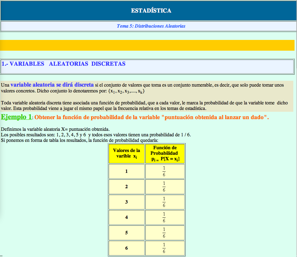 Variables aleatorias discretas | Recurso educativo 92311