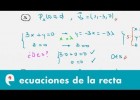 Ecuación de la recta: punto y vector (ejercicio) | Recurso educativo 109304