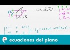 Ecuación del plano a partir de dos puntos y un plano perpendicular | Recurso educativo 109312