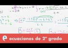Ecuaciones de segundo grado | Recurso educativo 109660