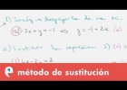 Sistemas de ecuaciones: método de sustitución | Recurso educativo 110017