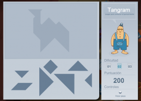 Juego de tangram para desarrollar la atención en niños de 11 y 12 años : pipa | Recurso educativo 404739
