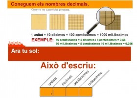 Coneguem els nombres decimals | Recurso educativo 731494