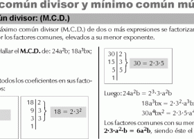 MCD y MCM de fracciones algebraicas | Recurso educativo 734502