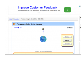 Fuerzas en el giro de satélites | Recurso educativo 744984