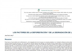 Los factores de la deforestación y de la degradación de los bosques | Recurso educativo 750833