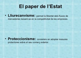 Lliurecanvisme i proteccionisme | Recurso educativo 753750