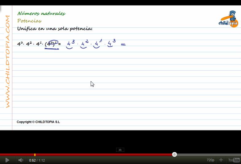 Vídeos: operaciones combinadas y potencias | Recurso educativo 43839