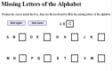 Missing alphabet letters | Recurso educativo 63142