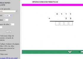 La CASETA, un lloc especial: Generador d'operacions matemàtiques | Recurso educativo 102670
