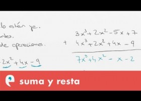 Suma y resta de polinomios | Recurso educativo 110039