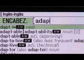 Encuentra el significado de una palabra con SHIFTK en el EX-word de Casio | Recurso educativo 420841