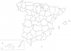 Blank map: provinces of Spain | Recurso educativo 776288