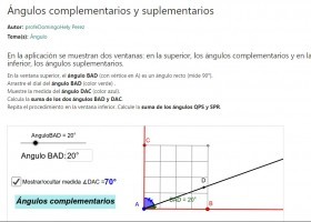 Angles complementaris i suplementaris | Recurso educativo 776634