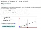 Angles complementaris i suplementaris | Recurso educativo 776634